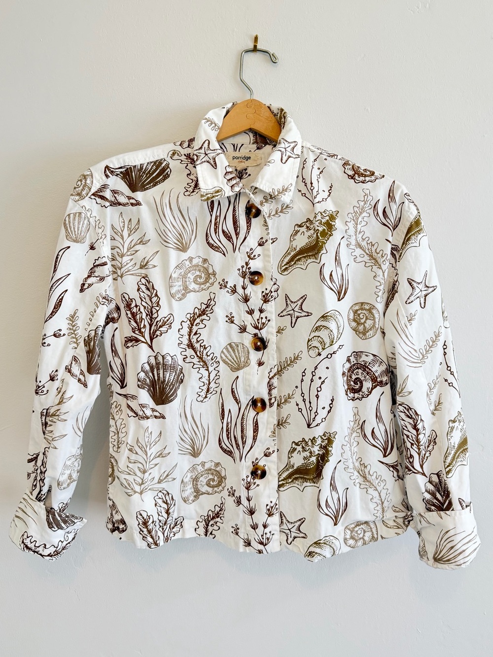 Anthro Cotton Seashell Jacket